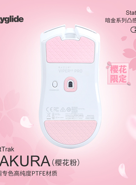 Skyglide暗金鼠标脚贴适用于雷蛇毒蝰v3pro GPW1/2/3/4代凸点顺滑