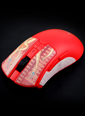 泰坦国度适用于DELUX多彩M900Pro无线泰坦皮标防滑贴M800定制汗贴