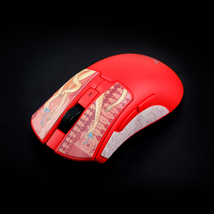 泰坦国度适用于DELUX多彩M900Pro无线泰坦皮标防滑贴M800定制汗贴