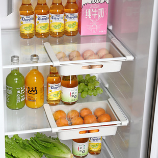 保鲜盒食品收纳储物托盘鸡蛋收纳保鲜盒 厨房悬挂鸡蛋盒家用抽屉式