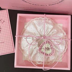 RoseSweet|粉的古风 原创韩式波点发圈蕾丝少女可爱发饰