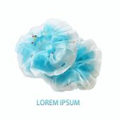 蓝色小金鱼发圈大肠发圈女2025新款 百搭扎丸子头绳皮筋发绳头饰女