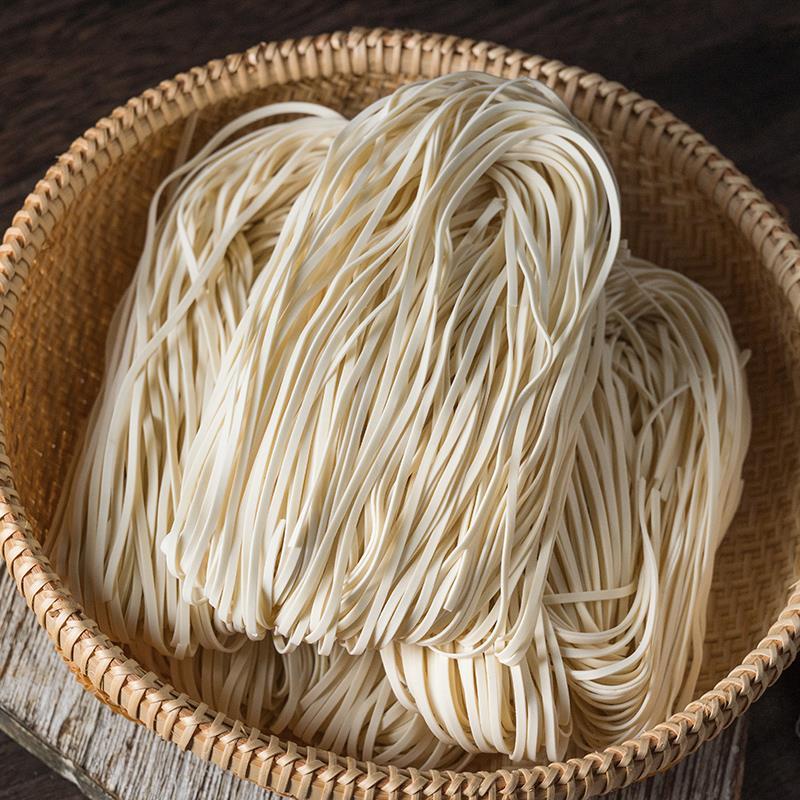 千岛湖石林日晒面农家纯手工挂面面条拌面久煮不烂嚼劲扁面3斤装
