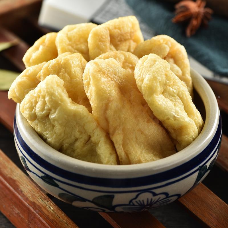 油豆腐500g空心豆腐泡火锅豆泡丽水石仓手工散装现做现发采薇美食