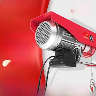 筑工 迷你微型电动葫芦110V小型升降绞盘起重吊机提升卷扬机吊车