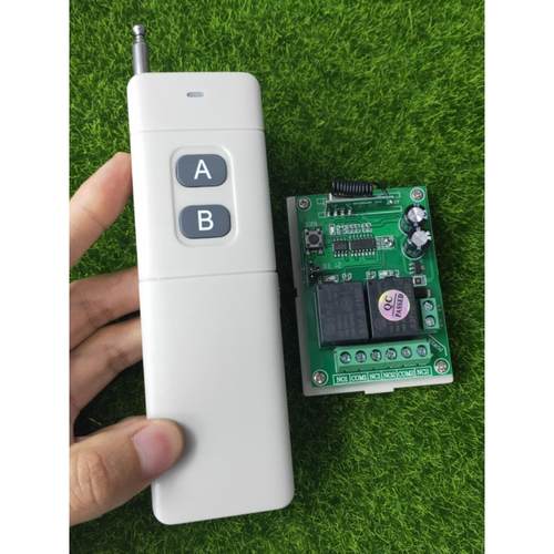 12V-24V２路无线道闸窗帘 车库 道闸电机正反转开关+3000-3遥控器