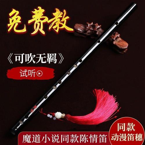 笛子陈情笛COS魔道鬼初学横笛古风成人零基础魏无羡同款竹笛乐184