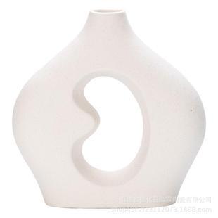 创欧式 陶瓷花组合ins风摆意水培干花P368AB家瓶居件爆款