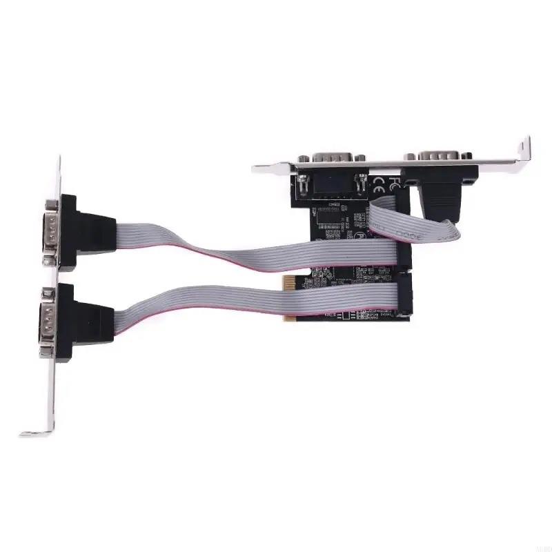 企业9级PCI无品牌/-四串口卡pcie转四串口ER232接口工S控4口扩展