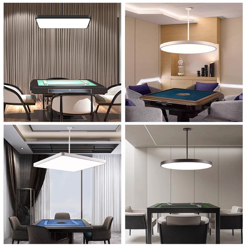 麻758将桌工伸缩用升降吊灯店铺商超亮棋牌专用灯办公室室饭店业