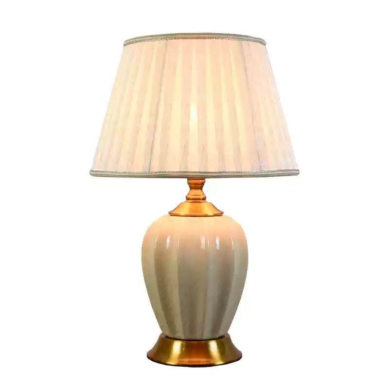 美式台灯陶瓷室浪漫简约现代T5060温结婚房欧家用欧馨式北ins卧床