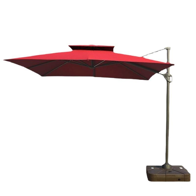 罗马庭院花园摆防摊外遮阳伞大阳伞户方形789可调节折太叠水别墅