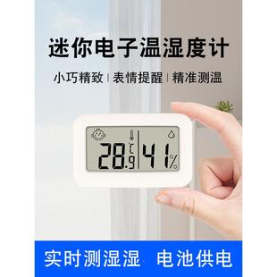 迷你温度计家用室内温湿度计冰箱养殖爬宠婴儿专用测水温高精度