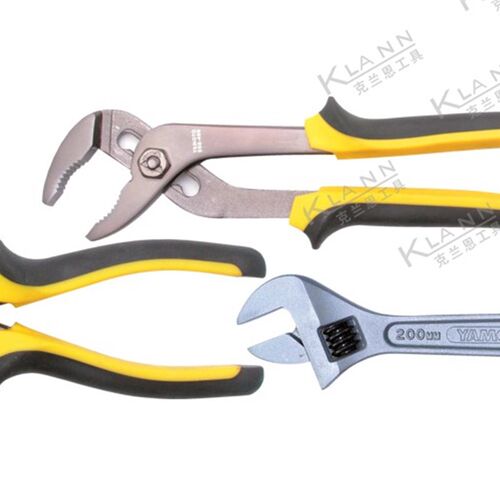 英国YAMOTO钢丝钳 水泵钳 活动扳手 3件套工具组套YMT-558-9810K
