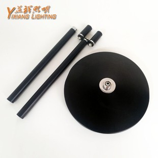 双头落地台灯黑色底座两头摇臂灯艾灸夹支架加重底盘灯具五金配件