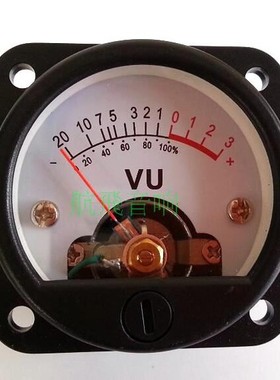 台产 45型500VU表头 电平表 dB表 功率表不带背光白色刻度片