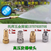 农用打药喷头喷雾器喷嘴高压全铜喷头陶瓷可调喷头拖拉机高压喷嘴
