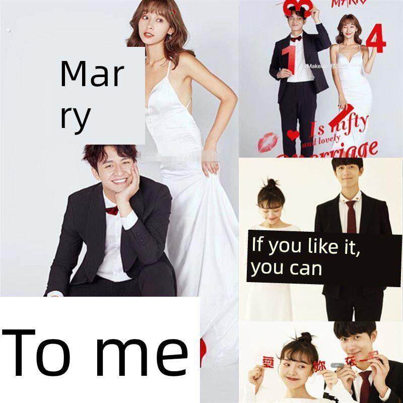 结婚证道具新人捧喜话婚纱礼服秀和中式婚纱写真饰品