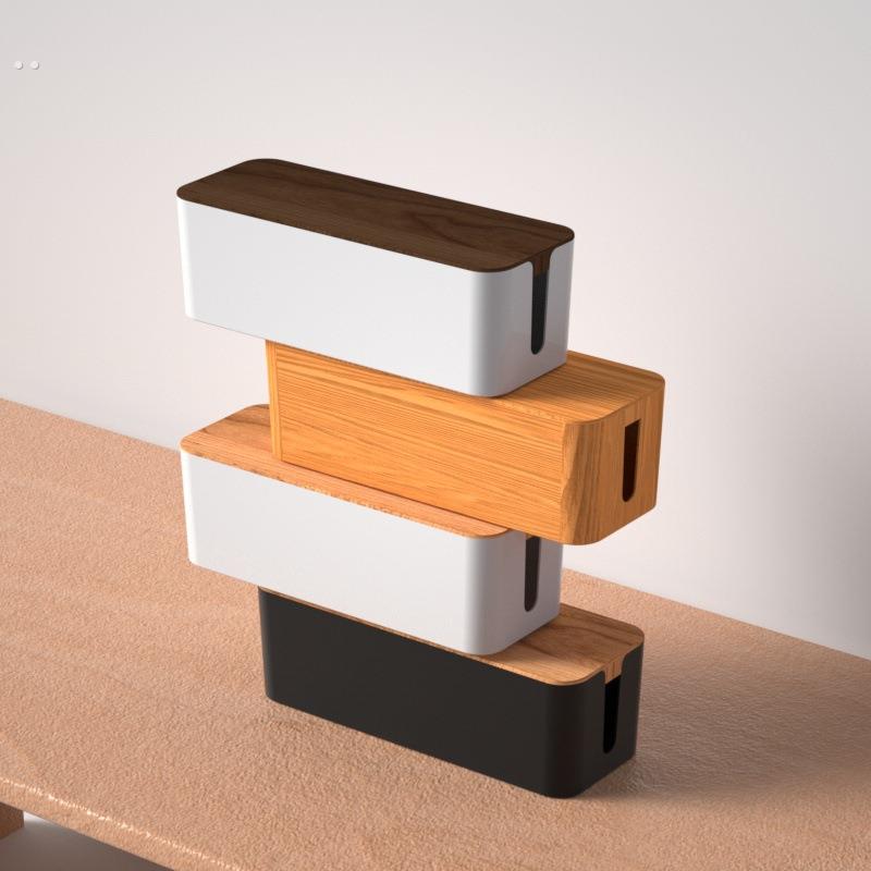 电线收纳盒电源线插座理线收线盒数据线拖板线充电器插排集线器盒