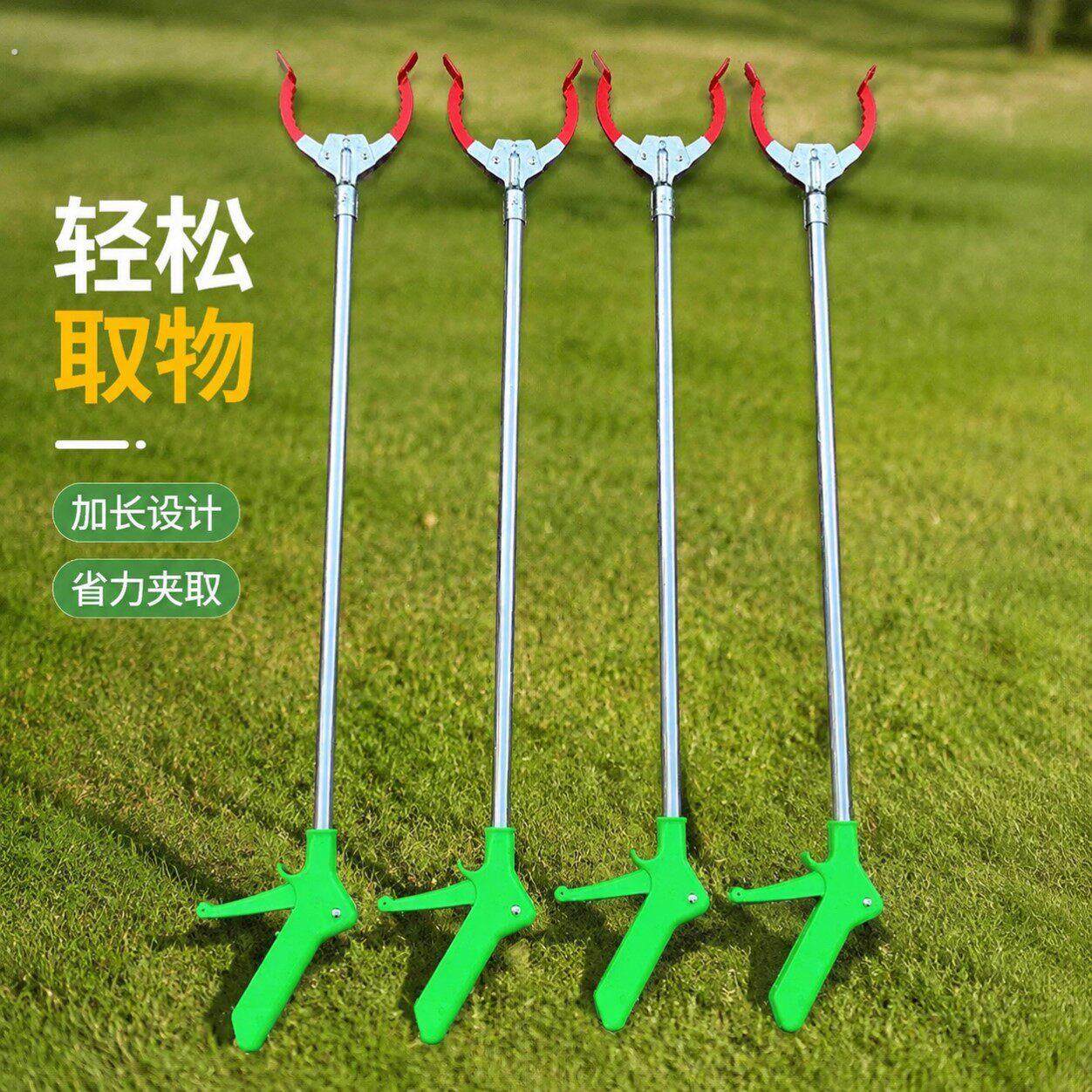 不锈钢捡垃圾夹铁钳拾物懒人夹子清洁免弯腰神器环卫工保洁夹工具