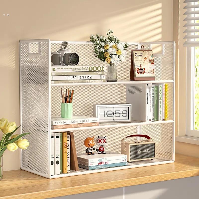 桌面置物架书架家用桌上分层架书桌办公桌多层收纳神器台面架子