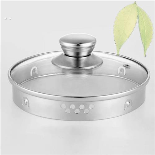 养生壶配件通用玻璃盖玻璃盖子圆形不锈钢盖水壶恒温调奶器玻璃盖