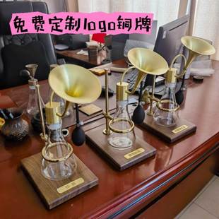 铜闻香瓶SPA水疗铜漏斗闻香器黄铜闻香仪白酒精油香水闻香咖啡豆