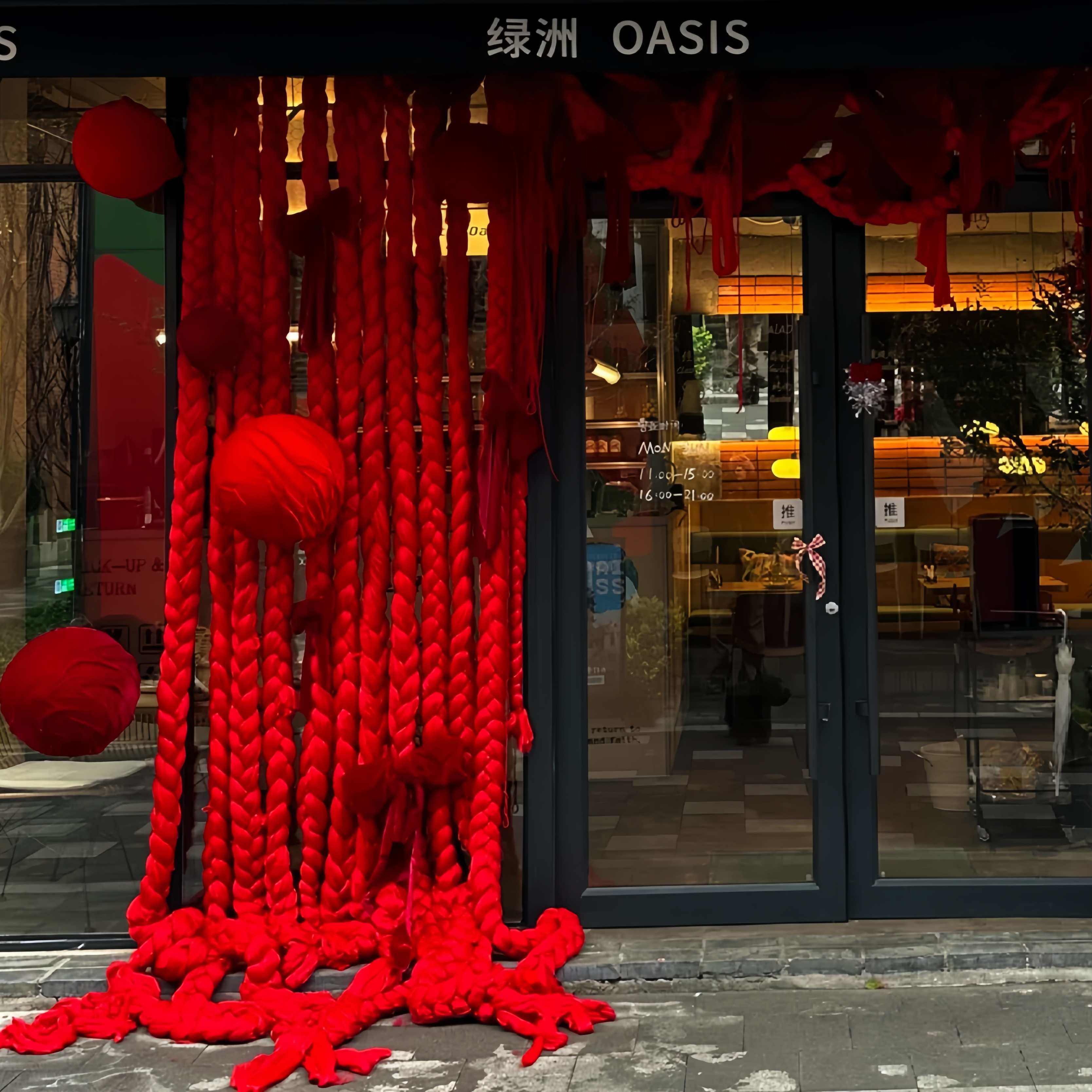 【店铺门头布置】红色丝绒布球麻绳挂饰春节新年装饰氛围拍照布景,节庆用品/礼品,节日装扮用品,淘宝优惠券,粉丝福利购,淘宝优惠卷