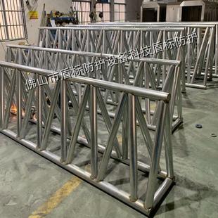 电动拒马移动路障护栏 公路拦车反光可伸缩智能拒马 阻车路障厂家