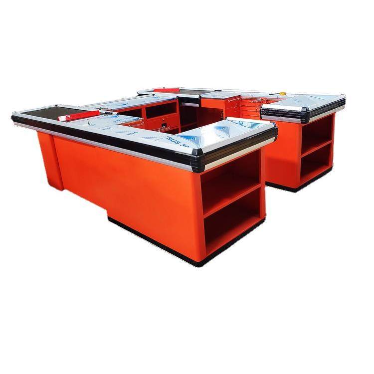 佛山外贸工厂出口电动收银柜台金属不锈钢台面自动传输带,商业/办公家具,收银台,淘宝优惠券,粉丝福利购,淘宝优惠卷