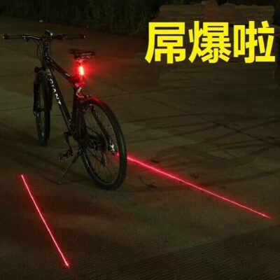 喜适用充电usb后尾灯爱心夜骑灯德盛公路车山地自行车骑行