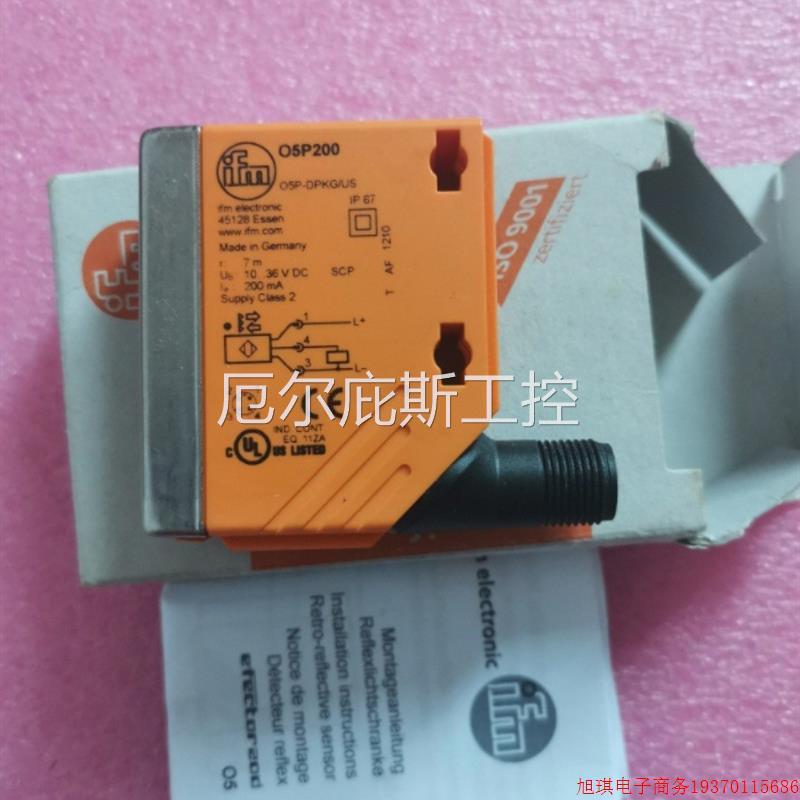 拍前询价:A027*全新原装正品IFM易福门 O5P200 O5P-DPKG/US 现货