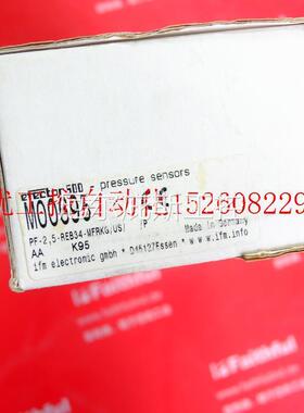 议价 MO0695 易福门全新压力感测器 PF2956 M00695现货工控专属
