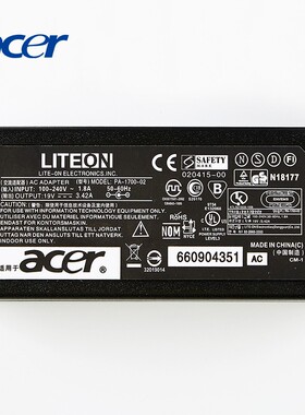 Acer宏碁S220HQL S190WL液晶显示器屏19V1.58A电源适配器线变压器