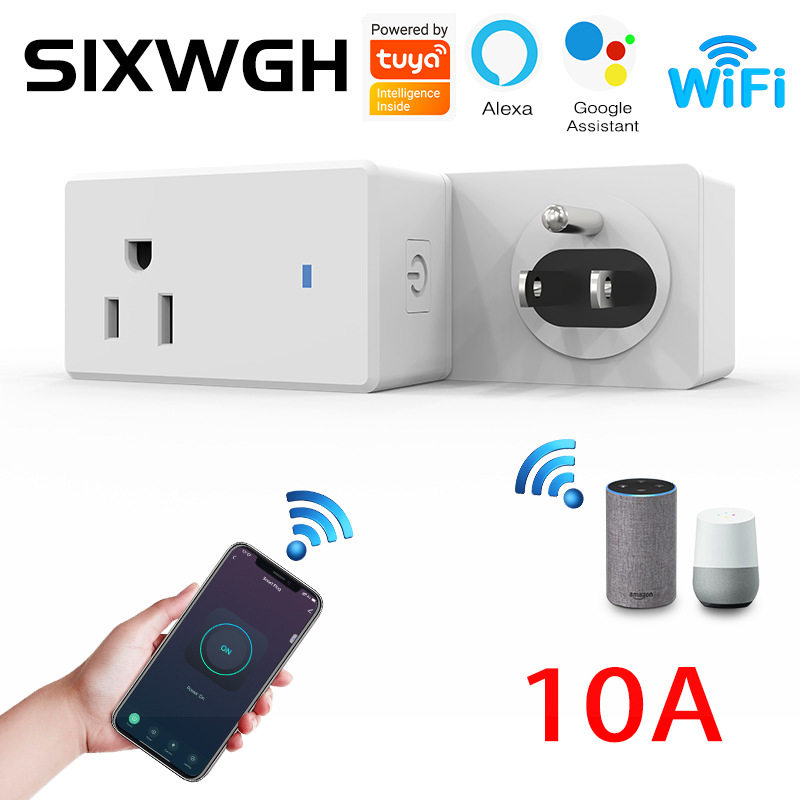智能WiFi美规插座APP定时开关智能音箱语音控制家用电器美规插头