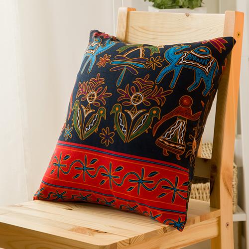 云南复古民族风抱枕套靠垫丽江民宿客厅沙发卧室床头靠背套不含芯
