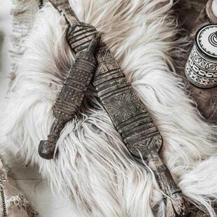 撒哈拉帐篷钉图阿雷格部落手工雕刻挂饰摆件艺术壁饰摩洛哥进口