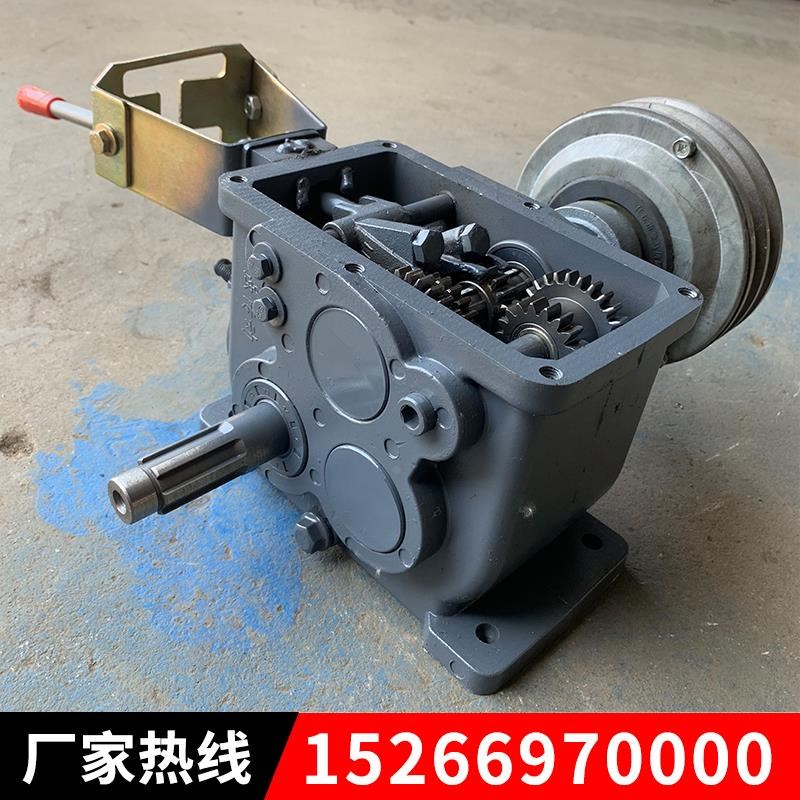 小型微耕机变速箱 传动换向齿轮箱 农机减速机工字档后输出行走箱