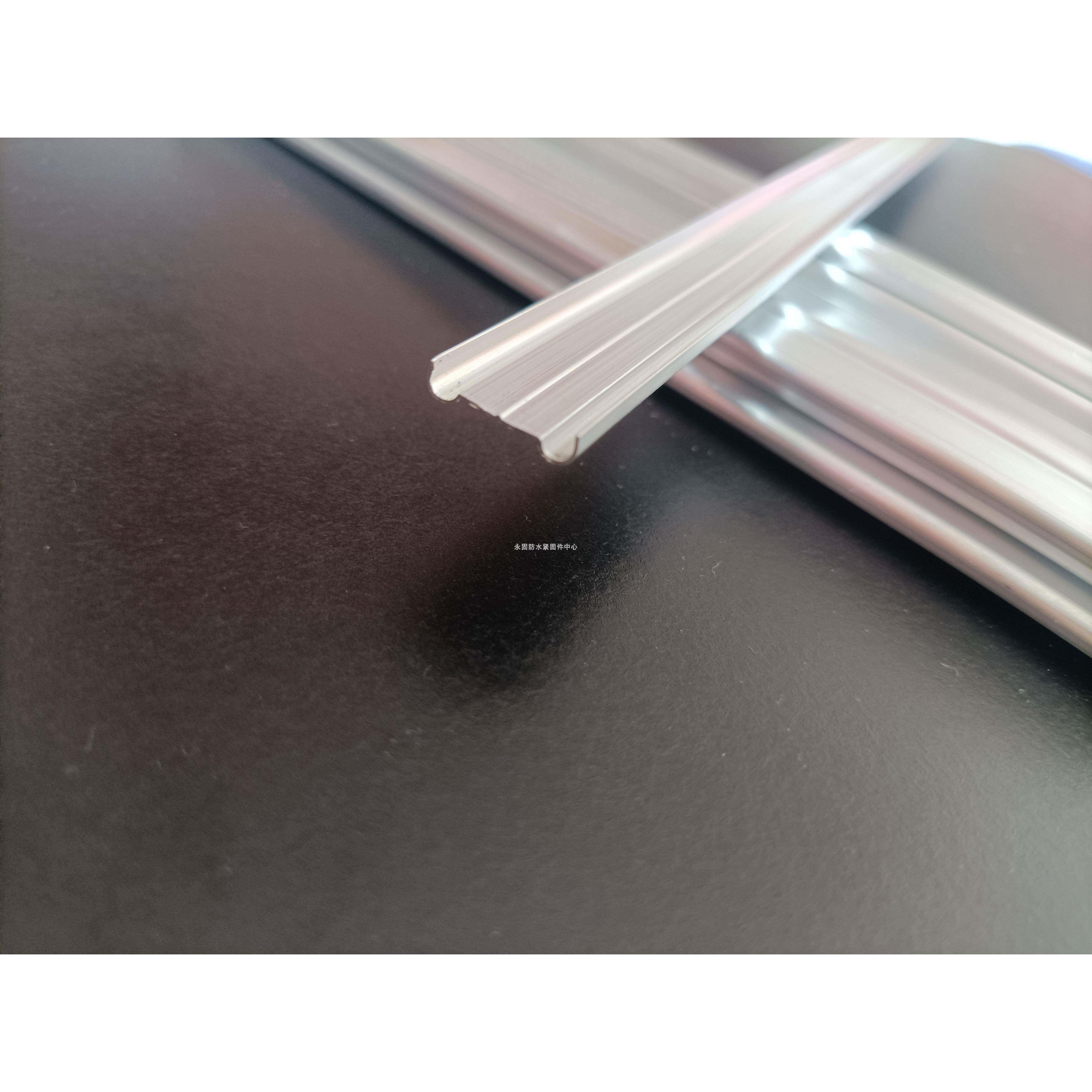 m型铝合金防水卷材收口固定压条 sbs改性沥青自粘女儿墙天沟外墙