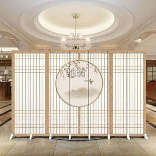 屏风隔断折屏座屏简易卧室书房办公室客厅餐厅家用屏 可现做中式