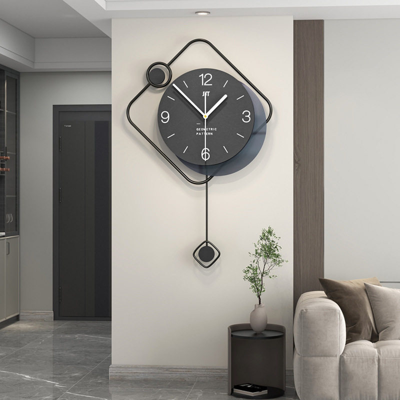 现代简约艺术钟表客厅玄关背景装饰挂钟时尚个性创意时钟挂墙家用