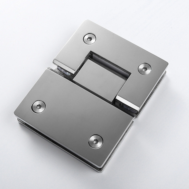 玻璃门180度浴室夹精铸不锈钢铰链办公隔断淋浴房合页全铸304镜光