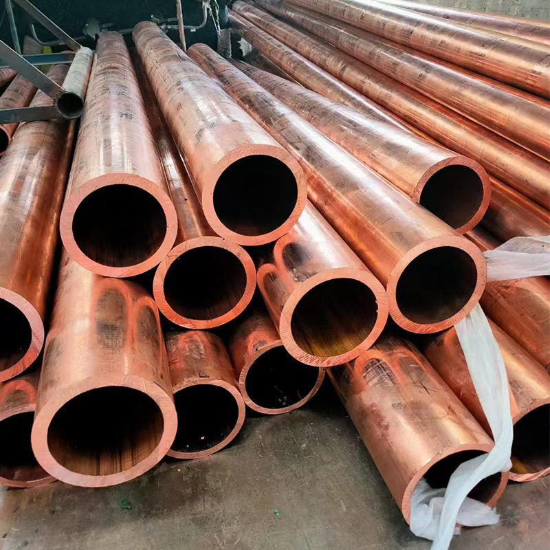 T2紫铜管厚壁紫铜管50*1050*5散热器用铜管80*10铜管切割加工