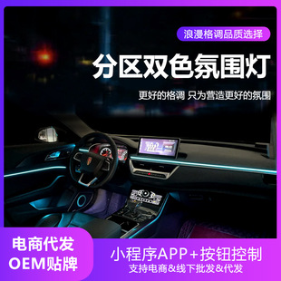 22专用内饰车内24流光原厂气氛 改装 红旗H5氛围灯汽车用品装 饰23款