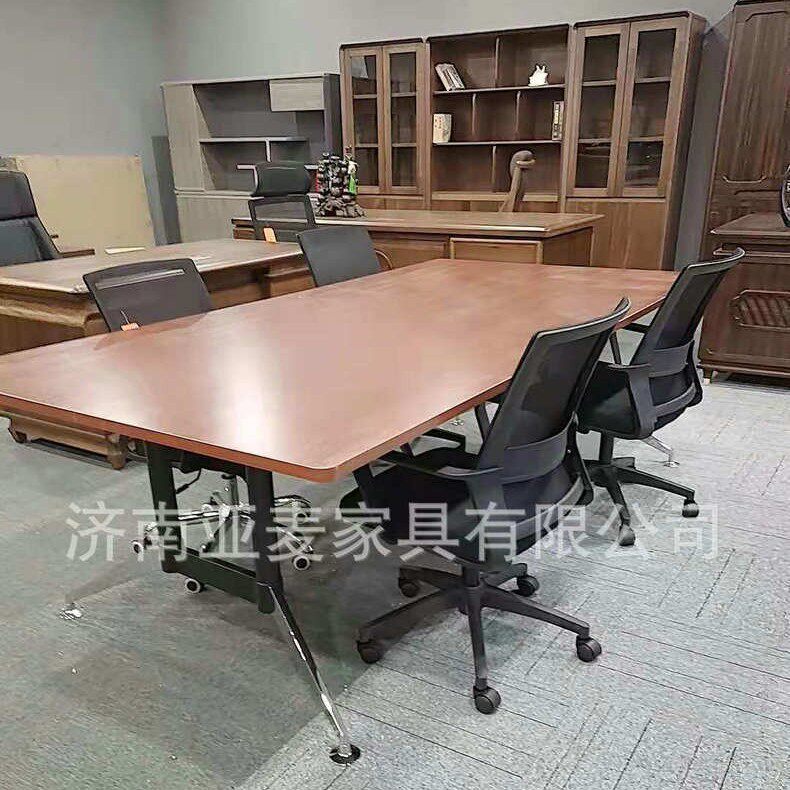 办公室简约现代长条桌简易培训桌长方形长桌办公家具会议桌