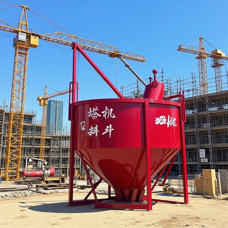 加厚混凝土料斗大口径齿轮口歪嘴斜口剪刀口塔机吊斗工地专用圆形