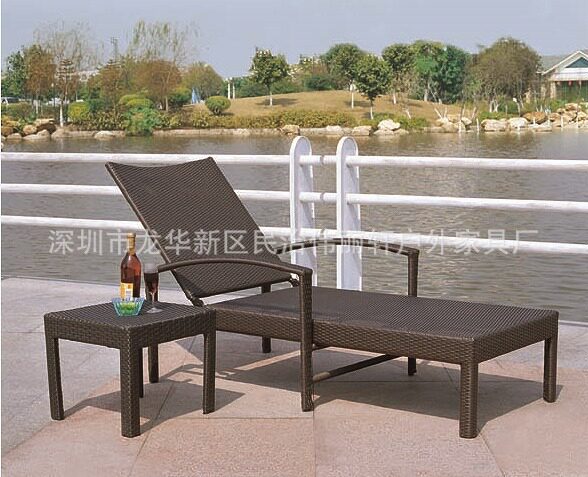 舒适藤编家具加强型躺椅户外家具别墅家具酒店家具