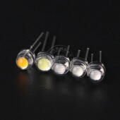 白光红蓝绿黄 LED发光二极管F5 5mm草帽大杯短脚有边 直插LED灯珠