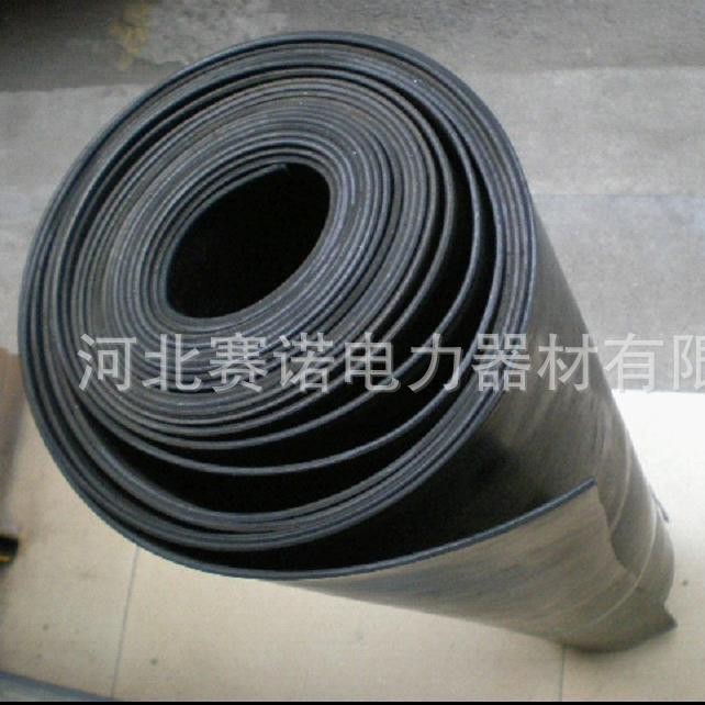 变电站绝缘胶垫5mm-10kv殿力牌黑色丁腈橡胶皮抗阻燃胶垫10kv