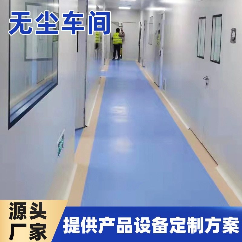 工程洁净隔断夹芯板屋钢结构喷漆十万级净化无尘车间隔房订置